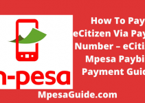 How To Pay eCitizen Via Paybill Number, 2022, eCitizen Mpesa Paybill Payment Guide