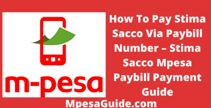 Stima Sacco Paybill Number for Mpesa